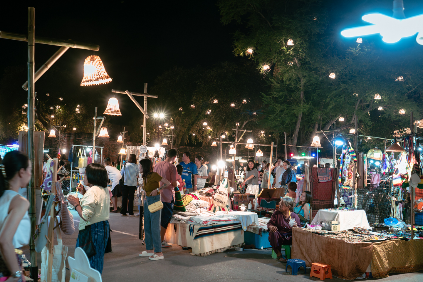 Marché nocturne de Ayutthaya